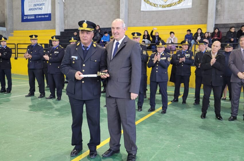  La Policía del Chubut concretó el ascenso de 120 efectivos de la Unidad Regional de Puerto Madryn