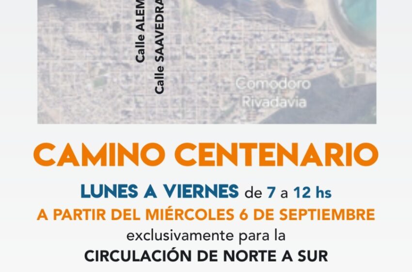  COMUNICADO POR CIRCULACIÓN CAMINO CENTENARIO