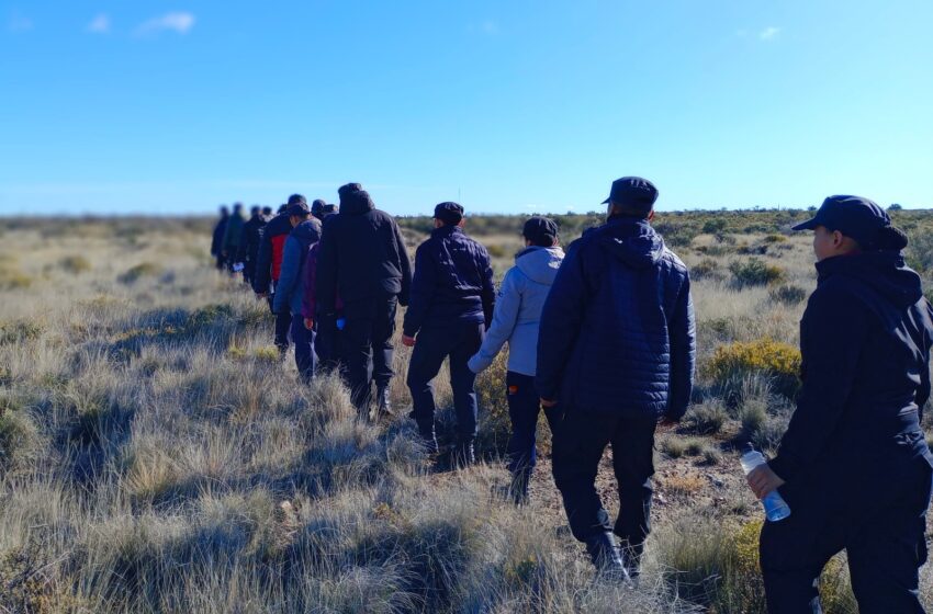  La Policía del Chubut realizó un simulacro de búsquedas de personas utilizando los nuevos drones