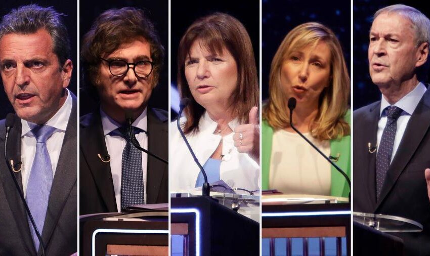  Cruces y fuertes réplicas en el primer debate público entre candidatos presidenciales