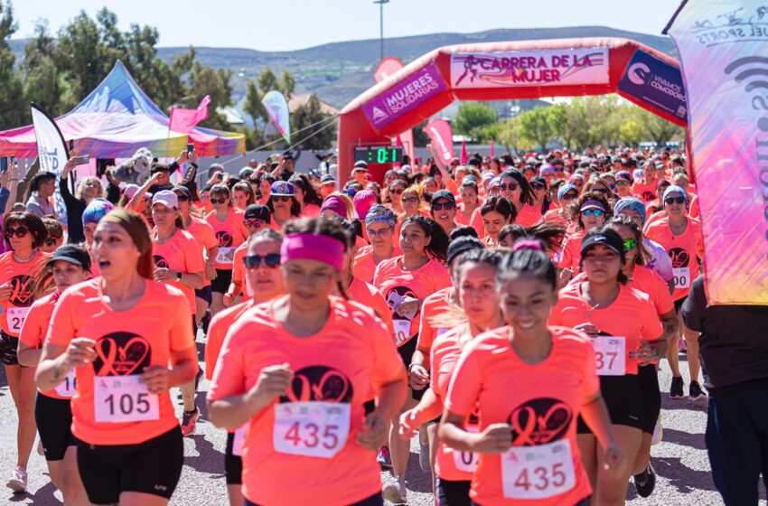  El Municipio acompañó la Carrera de la Mujer para concientizar sobre la lucha contra el cáncer de mama