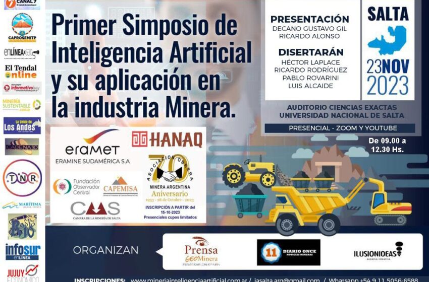  Salta: Primer Simposio de Inteligencia Artificial aplicada a la Industria Minera