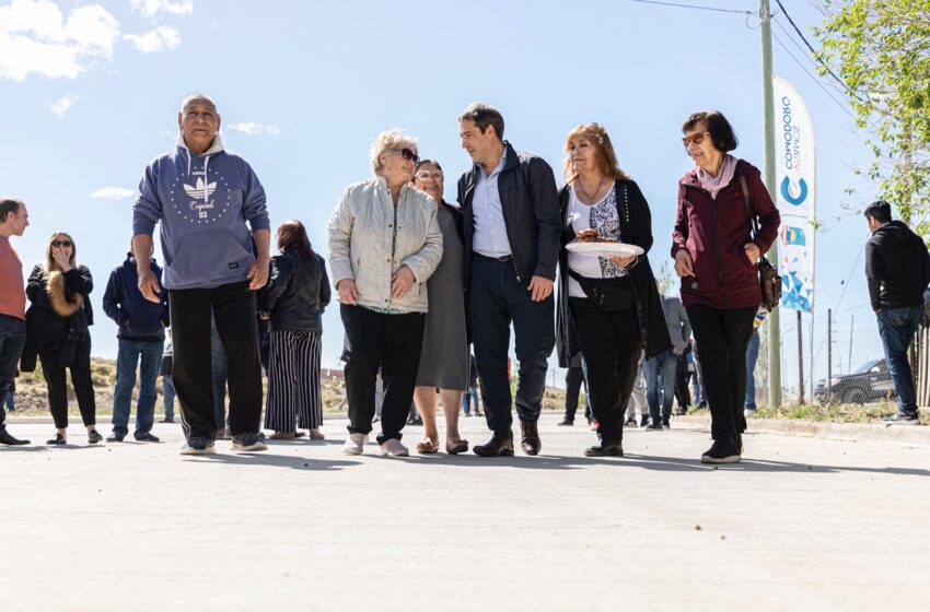  El Municipio concretó una nueva obra de pavimento en barrio Gasoducto