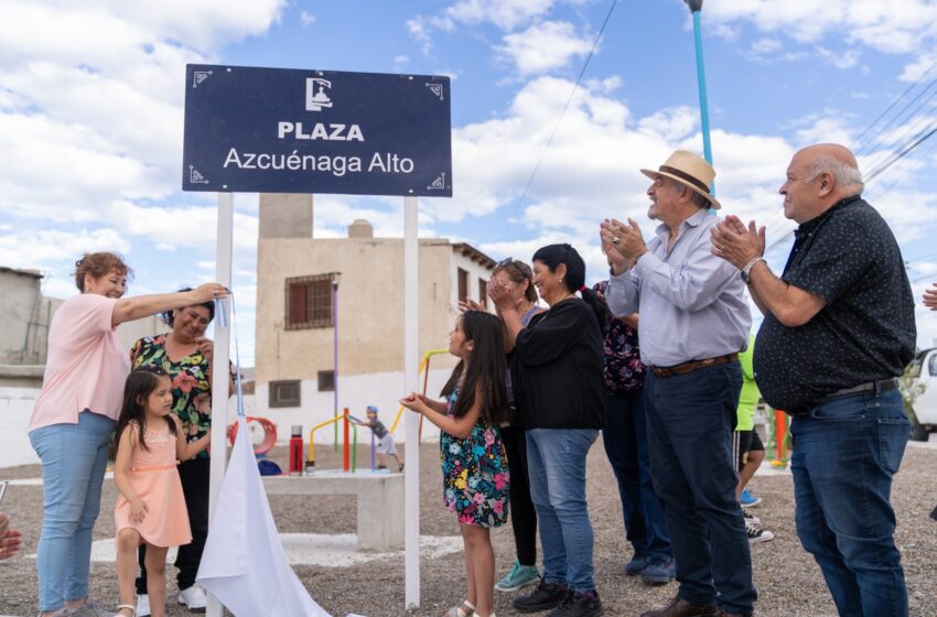  El Municipio inauguró la plaza Azcuénaga alto del barrio Presidente Ortiz