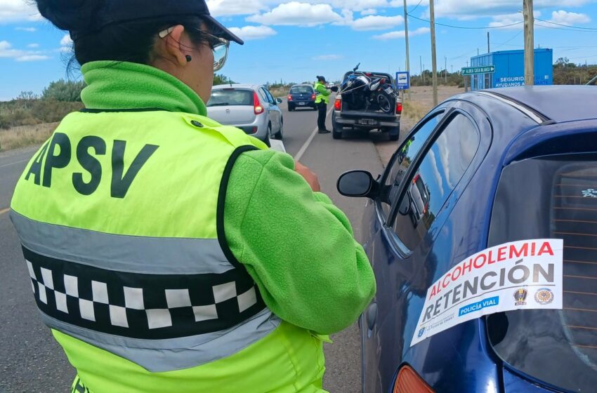  Más de 9 mil vehículos controlados durante este fin de semana en Chubut