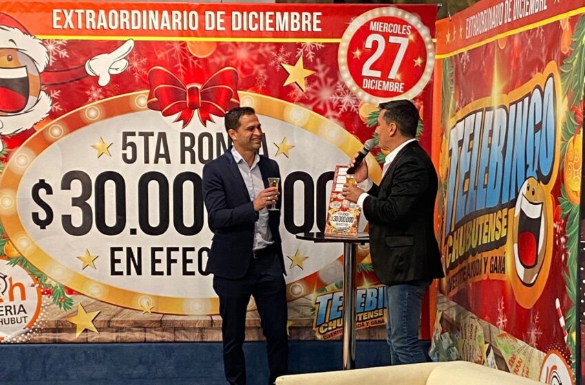  Lotería del Chubut repartió millones de pesos en toda la provincia a los ganadores del “Telebingo de Fin de Año”