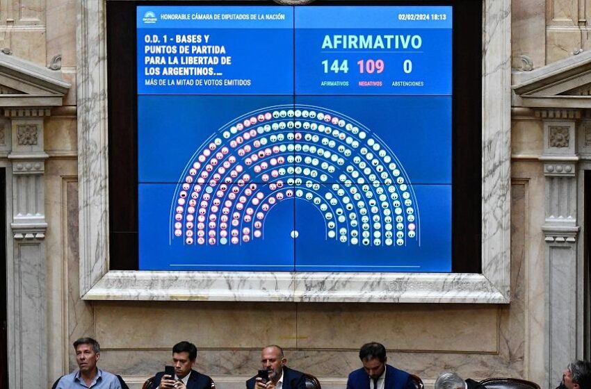  En otra sesión que se prevé extensa, Diputados debatirá en particular la ley «Bases»