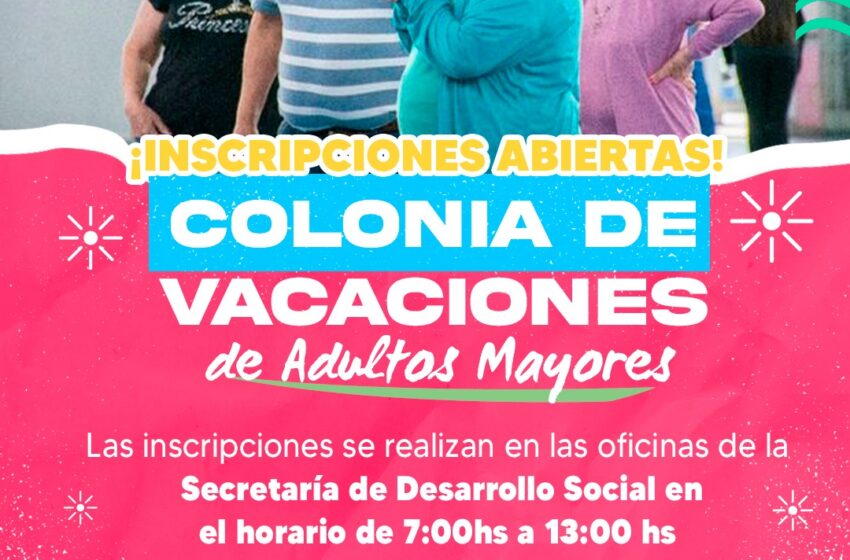  Comienza la Colonia de Vacaciones para Adultos Mayores