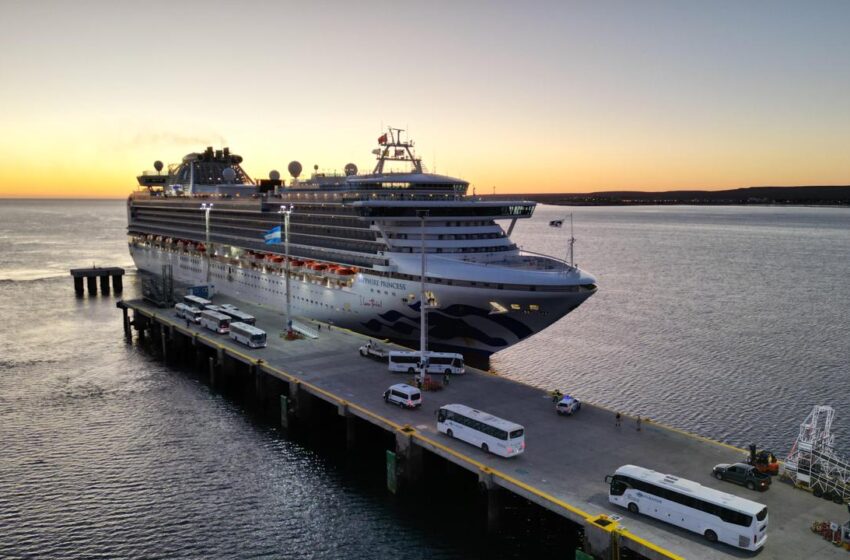  Temporada de Cruceros: El Sapphire Princess llega por segunda vez a Puerto Madryn