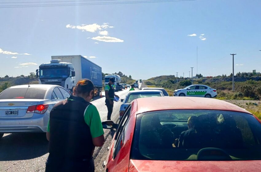  Provincia controló más de 7 mil vehículos durante el fin de semana en Chubut
