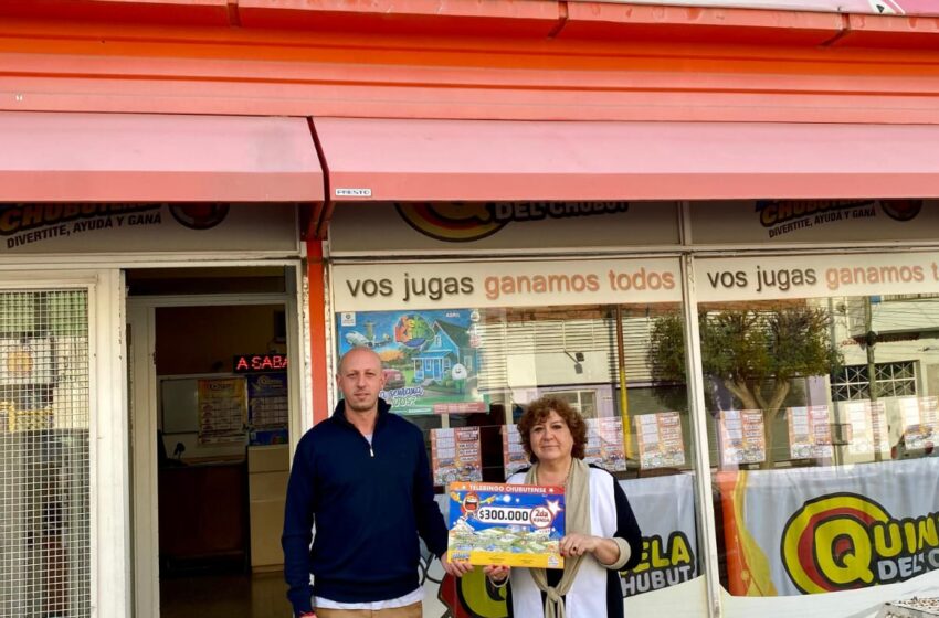  Lotería del Chubut entregó un premio de 300.000 pesos