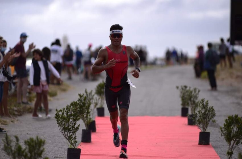  Marcos Hernández, en preparación para el Iron Man de La Paz