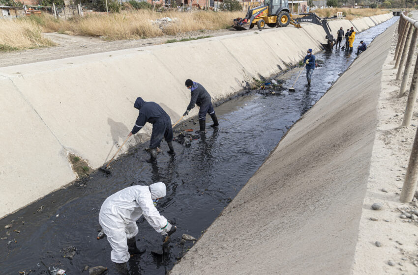  Intensificaron la limpieza de pluviales ante el pronóstico de fuertes lluvias