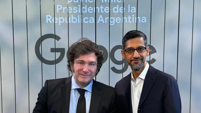  Javier Milei quiere convertir a Argentina en un «Silicon Valley» y Google le ofreció IA para modernizar el Estado