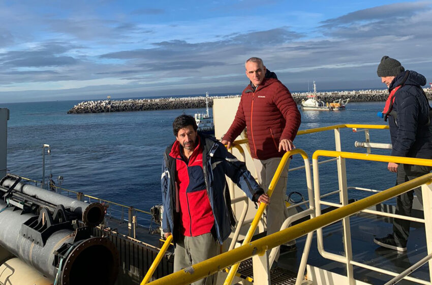  Provincia supervisó trabajos de dragado en el puerto de Comodoro Rivadavia