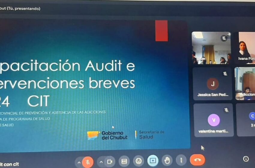  Chubut capacitó a equipos de salud para abordar el consumo problemático de alcohol