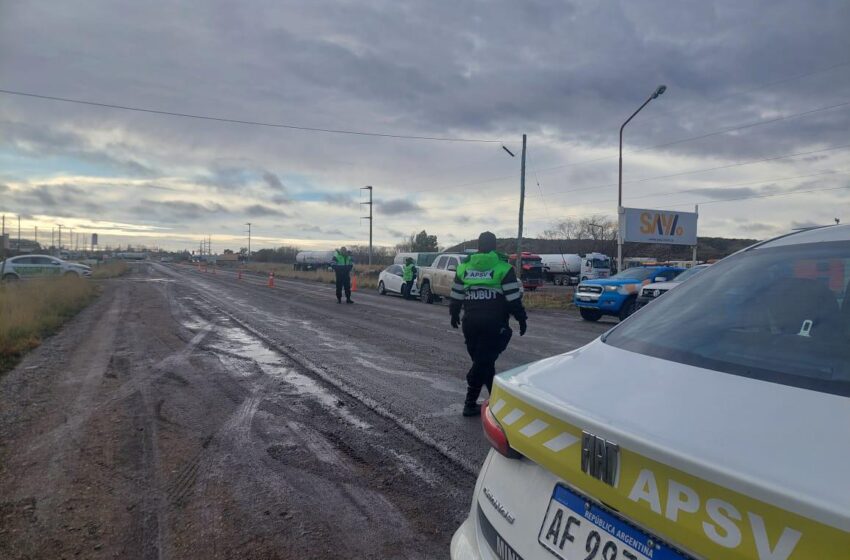  Provincia continúa trabajando para normalizar la circulación en el tramo Trelew – Comodoro Rivadavia de la Ruta 3