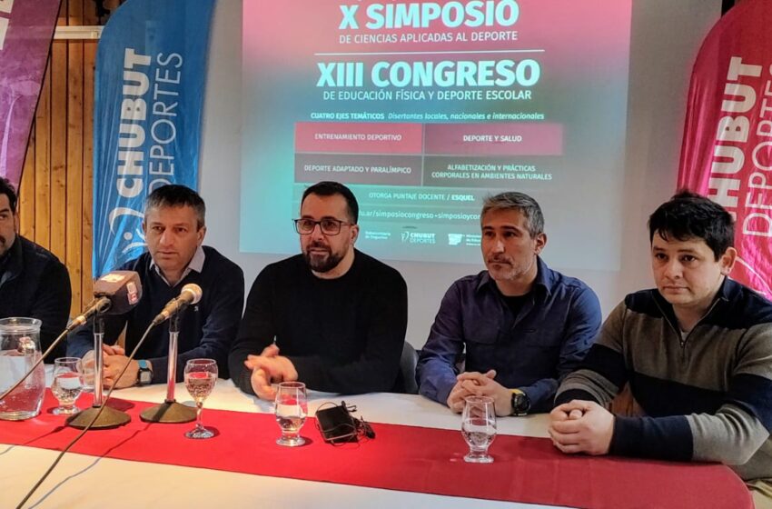  Provincia presentó en Esquel el Simposio de Ciencias Aplicadas al Deporte que se realizará en septiembre