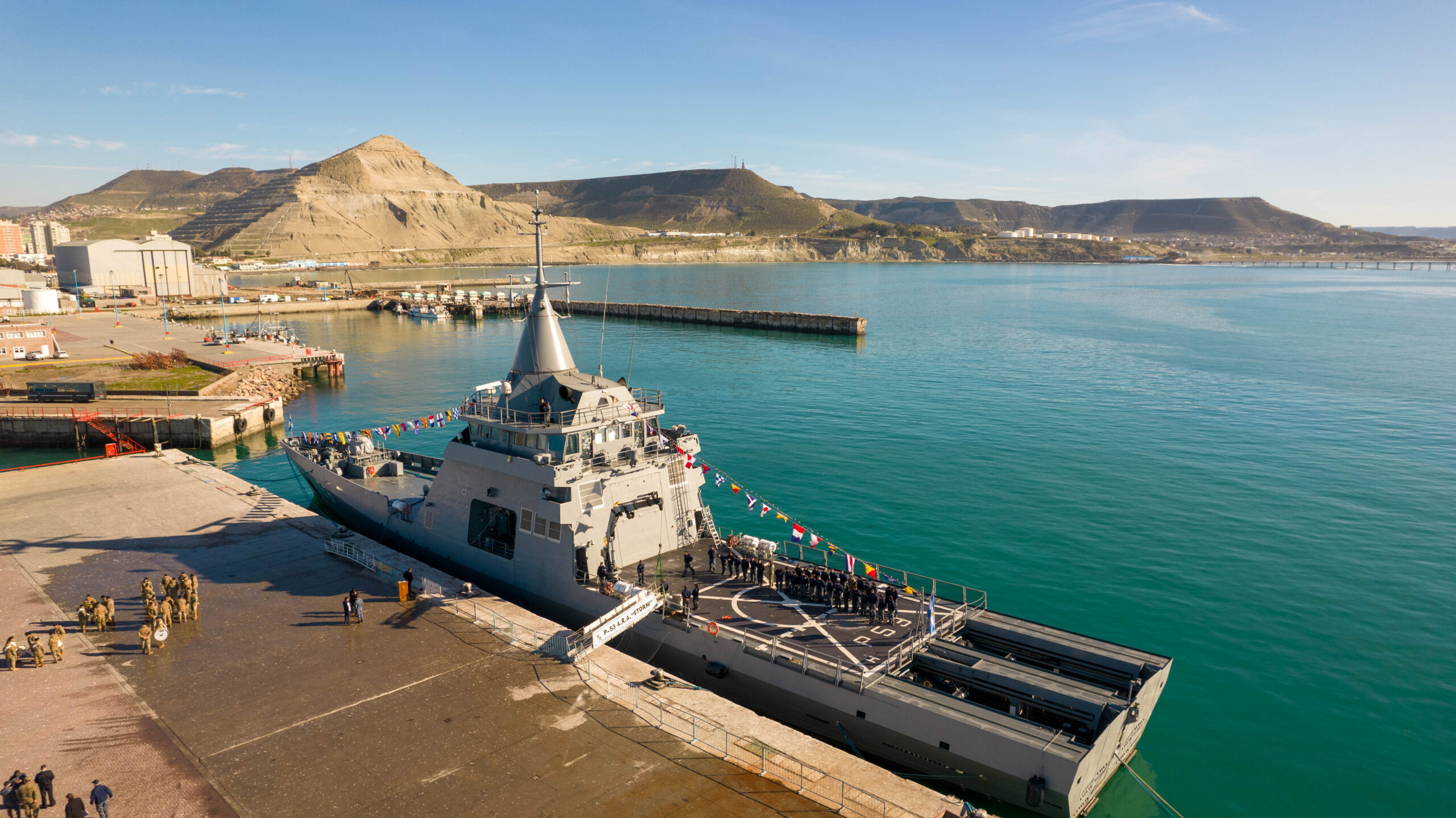 Arribó El Patrullero Oceánico De La Armada Al Puerto De Comodoro