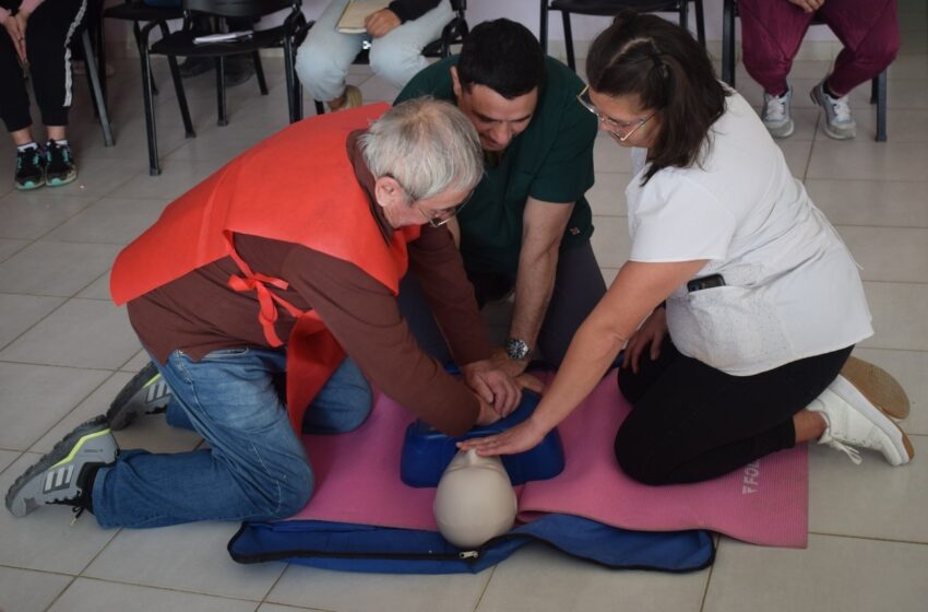  Municipio capacitó en RCP y primeros auxilios a personal de la red barrial San Martín