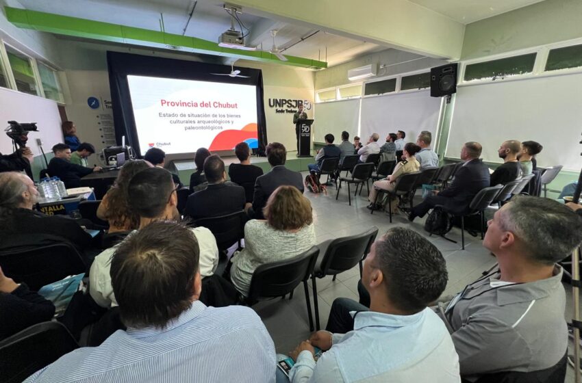  El Gobierno del Chubut inició seminario para la prevención del tráfico del patrimonio cultural, arqueológico y paleontológico