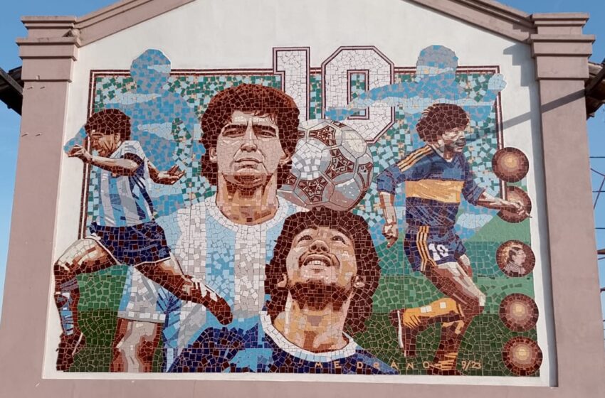  El Mural más grande de Maradona, estará en un pequeño pueblo entrerriano