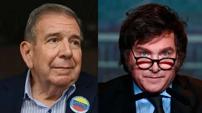  Javier Milei recibe en Casa Rosada al líder opositor venezolano Edmundo González Urrutia