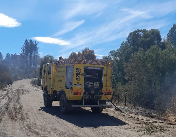  Provincia refuerza el operativo para combatir el incendio forestal en la zona de Trevelin