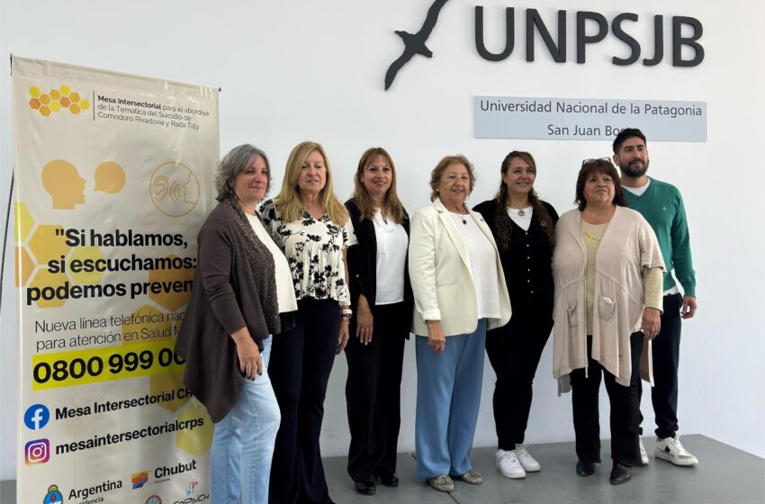  Mesa Intersectorial para el Abordaje del Suicidio firmó convenio con la Universidad Nacional de la Patagonia