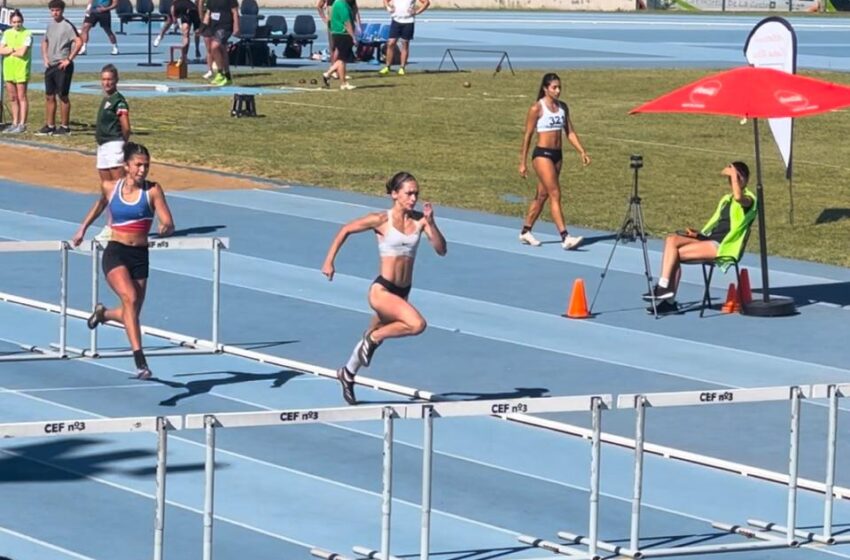  Miranda Recalde fue medalla de plata en el Argentino de Atletismo