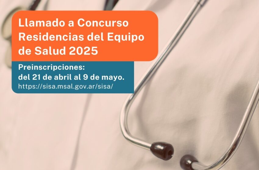  Chubut convoca a cubrir cargos de las “Residencias del Equipo de Salud 2025”
