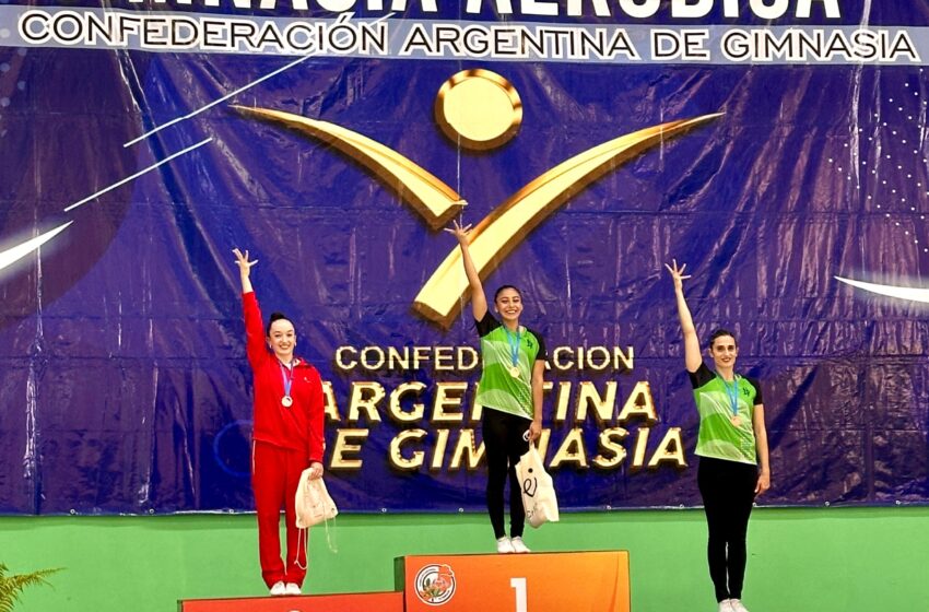  Valentina Ramos Mercegue se consagró campeona nacional de gimnasia aeróbica en Oberá