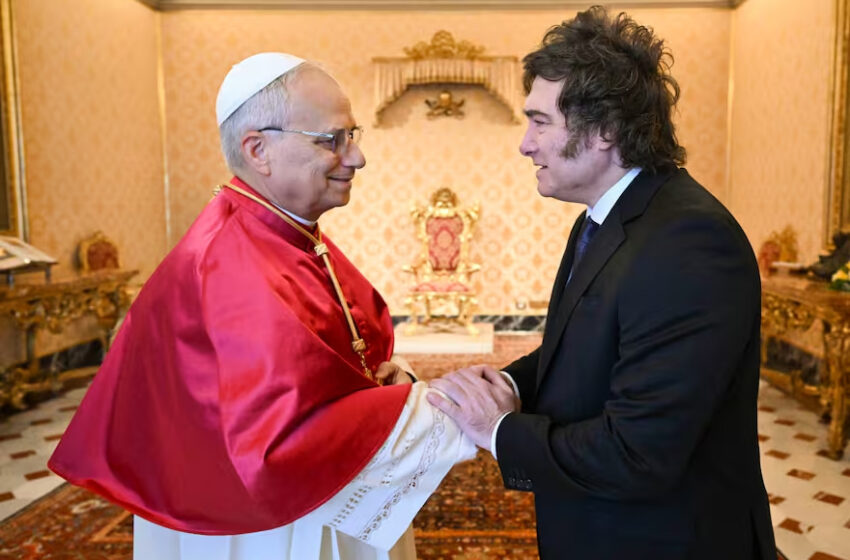  Javier Milei se reunió por 45 minutos con el papa León XIV: confirmó que visitará la Argentina