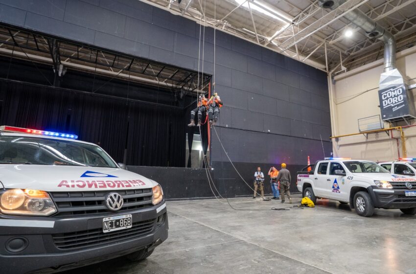  Personal de Defensa Civil se capacitó en rescate en altura