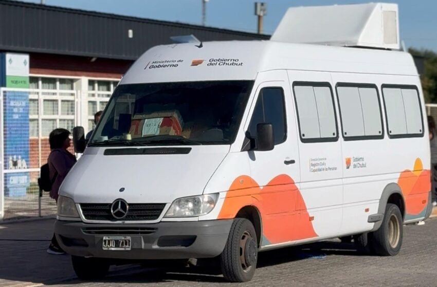  El Registro Civil Móvil llega a Puerto Madryn y Dolavon con jornadas de documentación