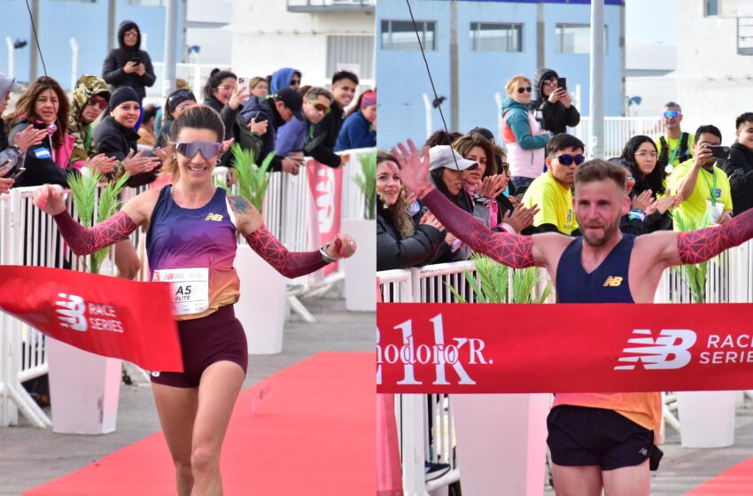  Luján Urrutia y Laureano Rosa celebraron en los 21K New Balance Comodoro  
