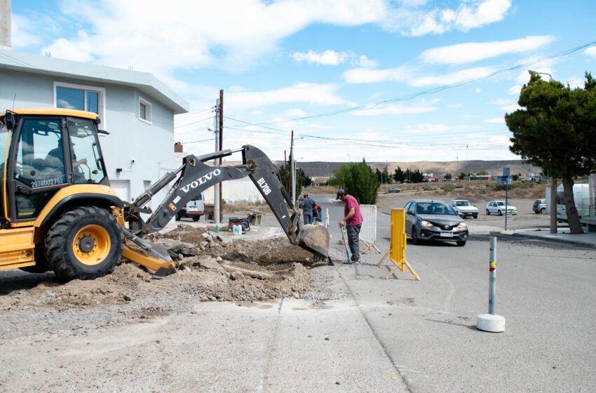 Rada Tilly avanza con nuevas obras de pavimentación urbana