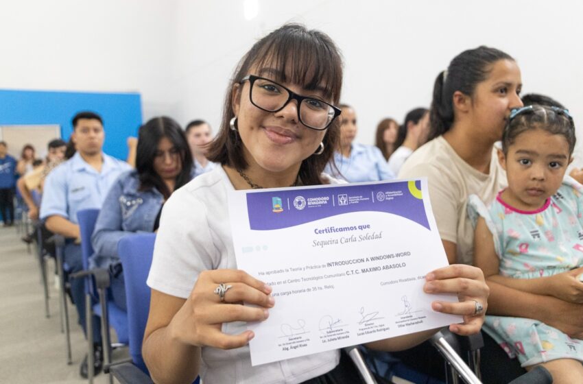  Se realizó una nueva entrega de certificados del Programa de Alfabetización Digital