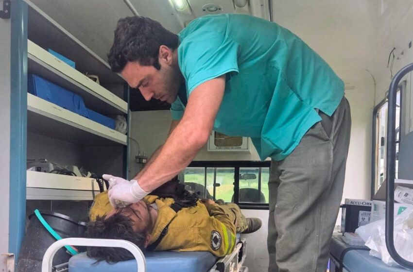  Emergencia ígnea: Provincia desplegó una amplia red de asistencia sanitaria en la Cordillera