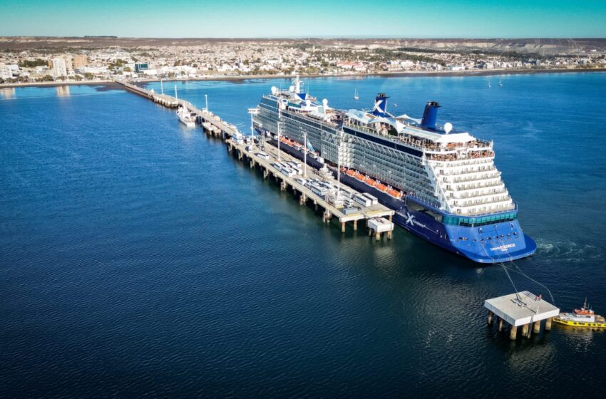 El crucero Celebrity Equinox concretó su sexta recalada de la temporada en Chubut