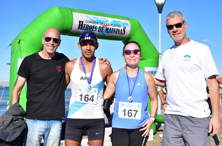  García y Luque ganaron la Corrida de las playas “Héroes de Malvinas”