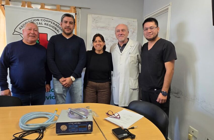  La Asociación Cooperadora donó un litotriptor neumático para el Servicio de Urología del Hospital Regional