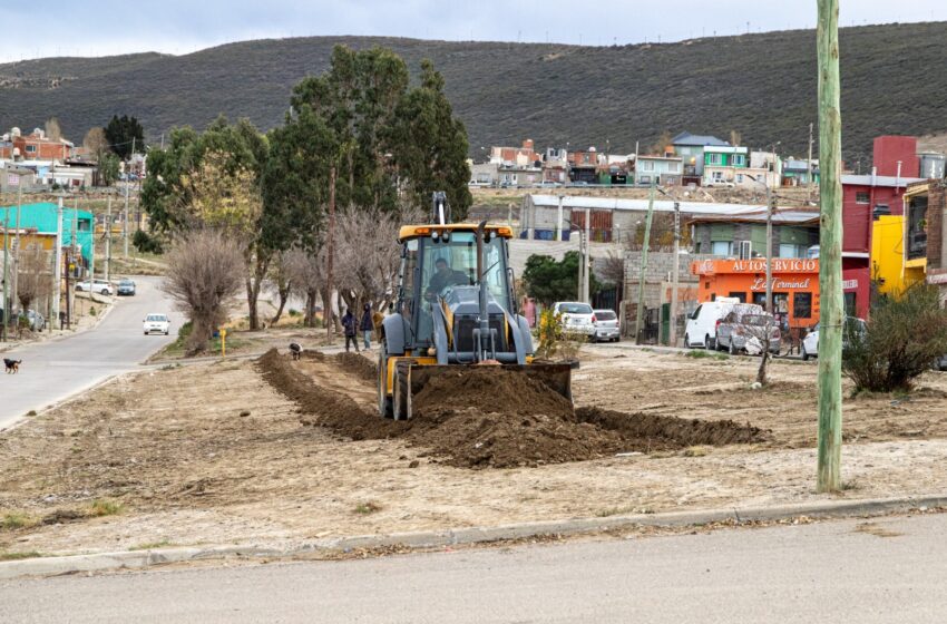  Avanza la construcción de un paseo peatonal en el barrio Máximo Abásolo