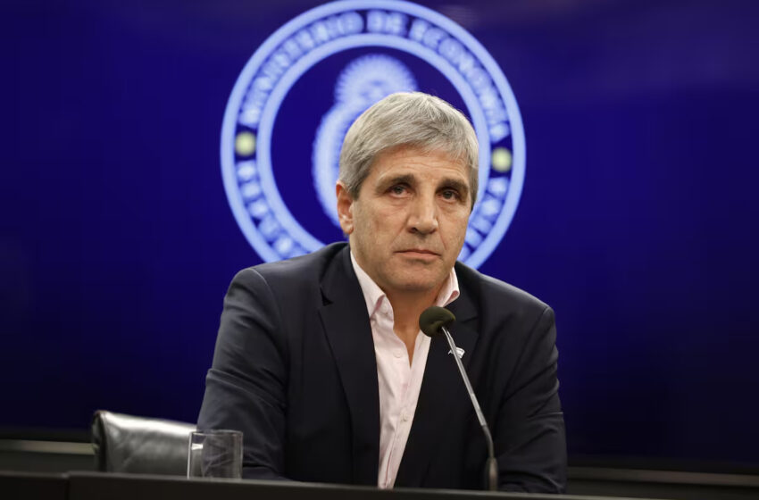  Mesa política: Luis Caputo dará una conferencia de prensa para anunciar medidas