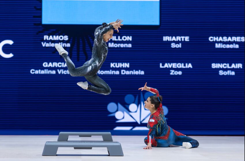 Valentina Ramos Mercegué vivió su tercer mundial de gimnasia aeróbica